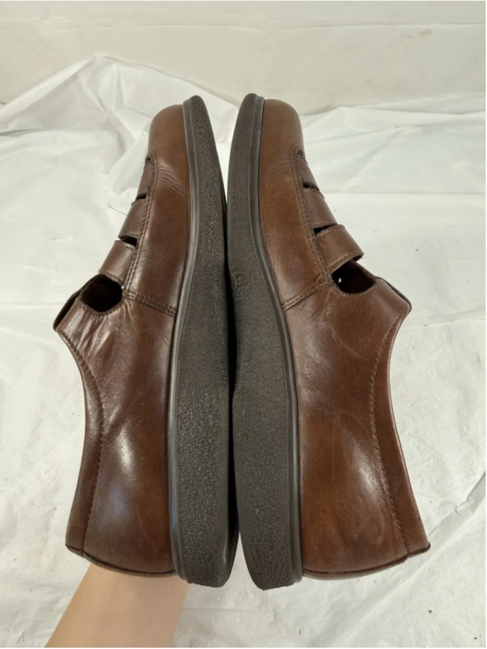 ECCO Women's Brown Leather Casual Shoes Sz 40
